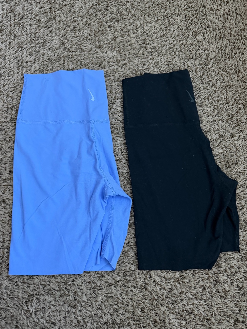 Nike Athletic Bike Shorts - Blue and Black